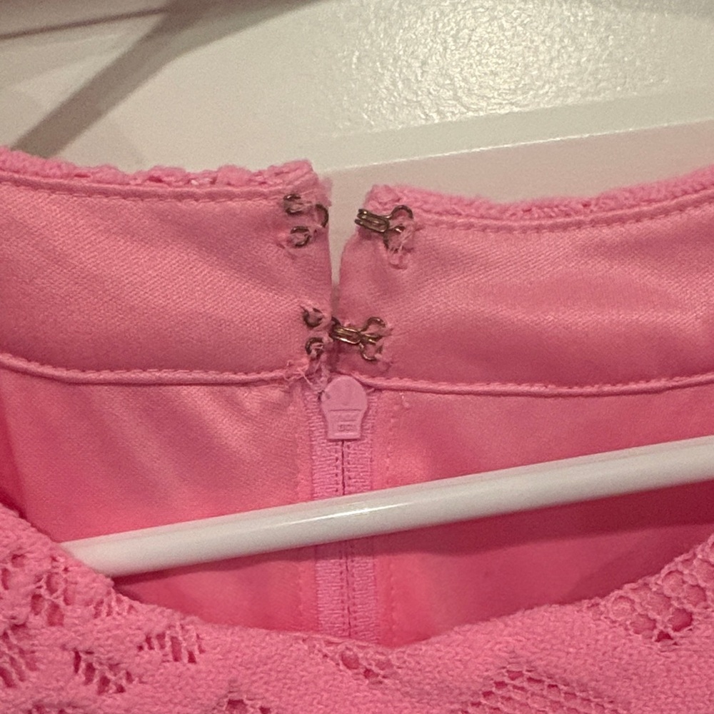 Lilly Pulitzer Pink Lace Halter Tank - Picture 3 of 4
